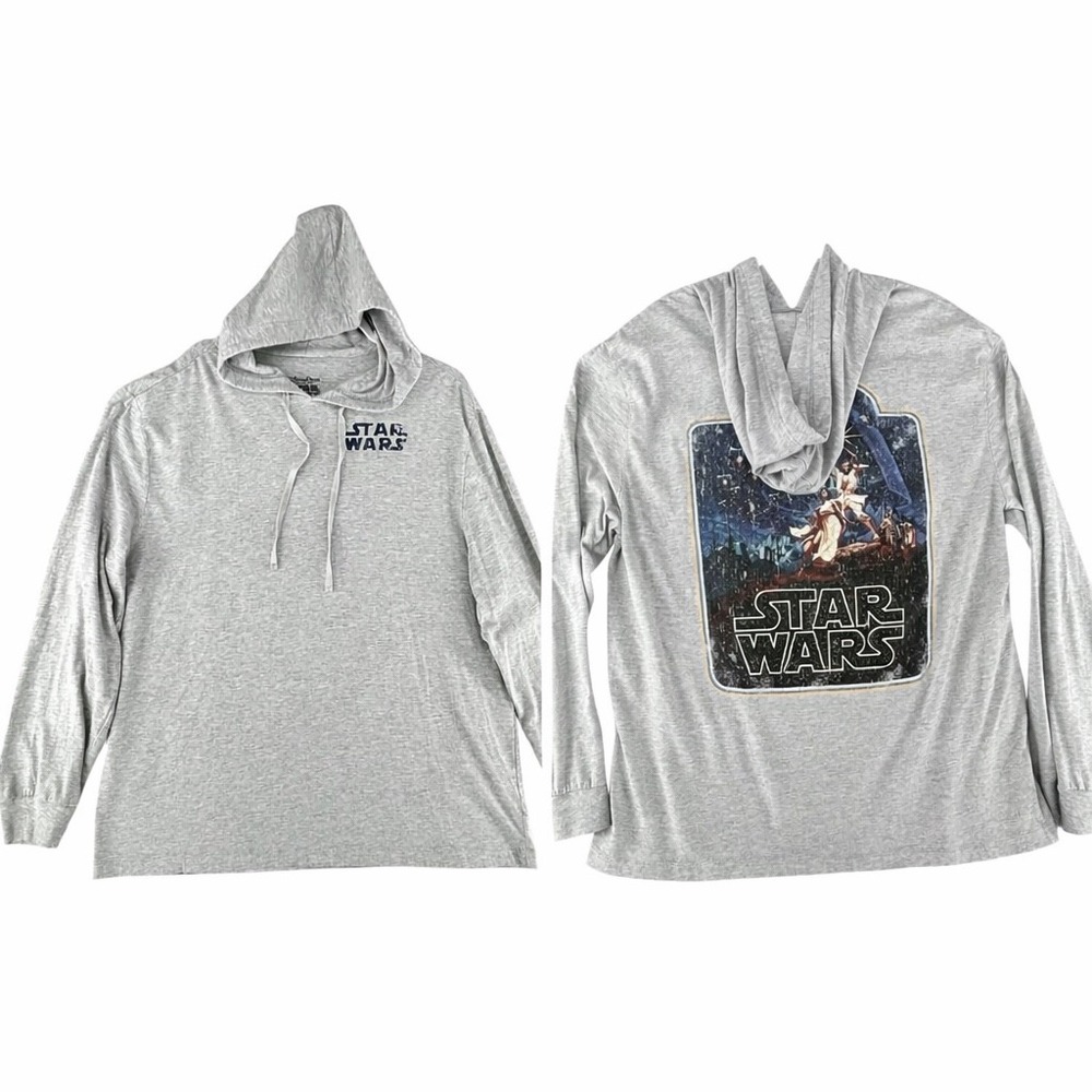Disney Parks Star Wars A New Hope Pullover Hoodie Mens Size‎ Large Light Weight